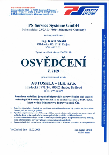 ps service systeme cert